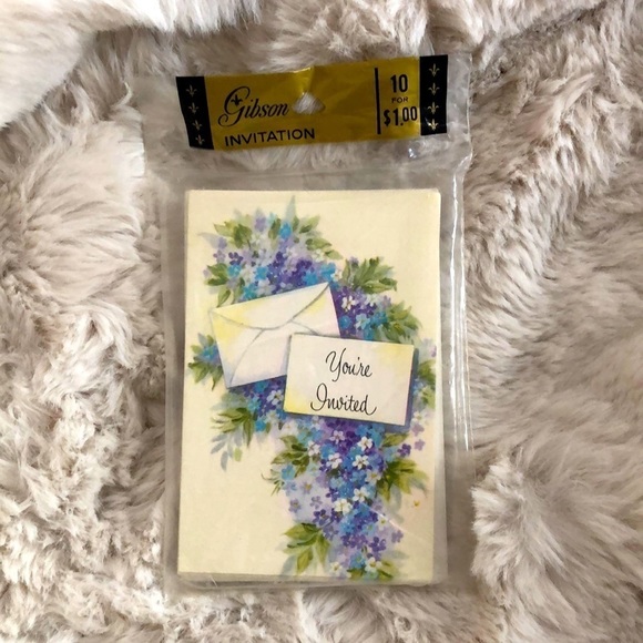 VINTAGE sealed Gibson invitations - Picture 1 of 7